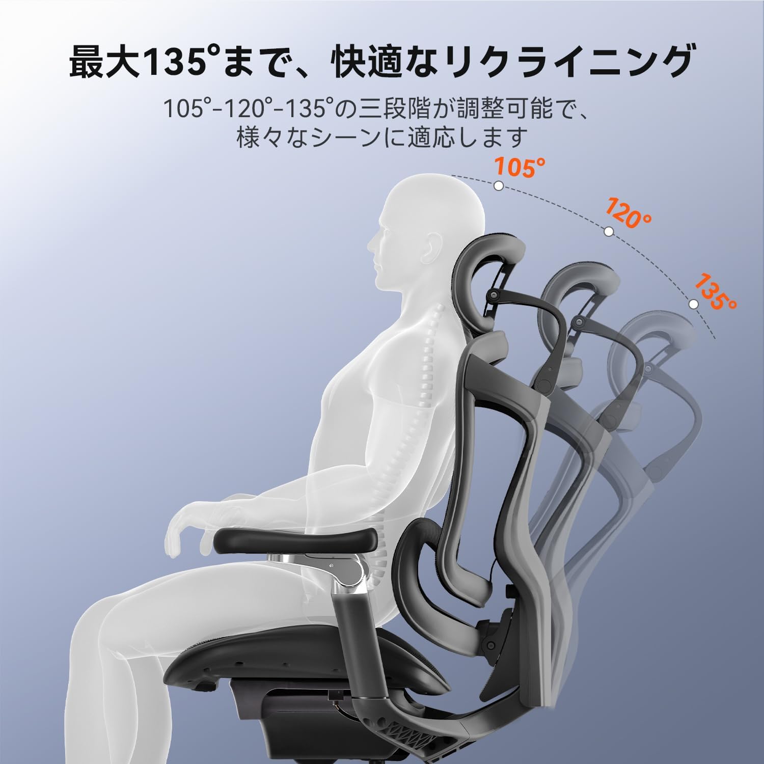 Amazon.co.jp: SIHOO Doro C300 Pro オフィスチェア フットレスト付き 