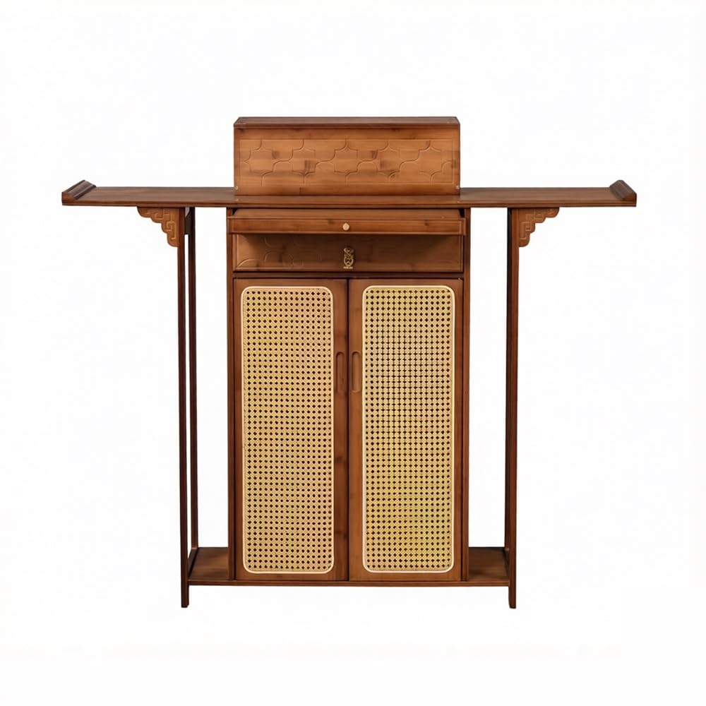 ZZlei2yu-12 buddhist altar shelf Console Table with Doors Traditional