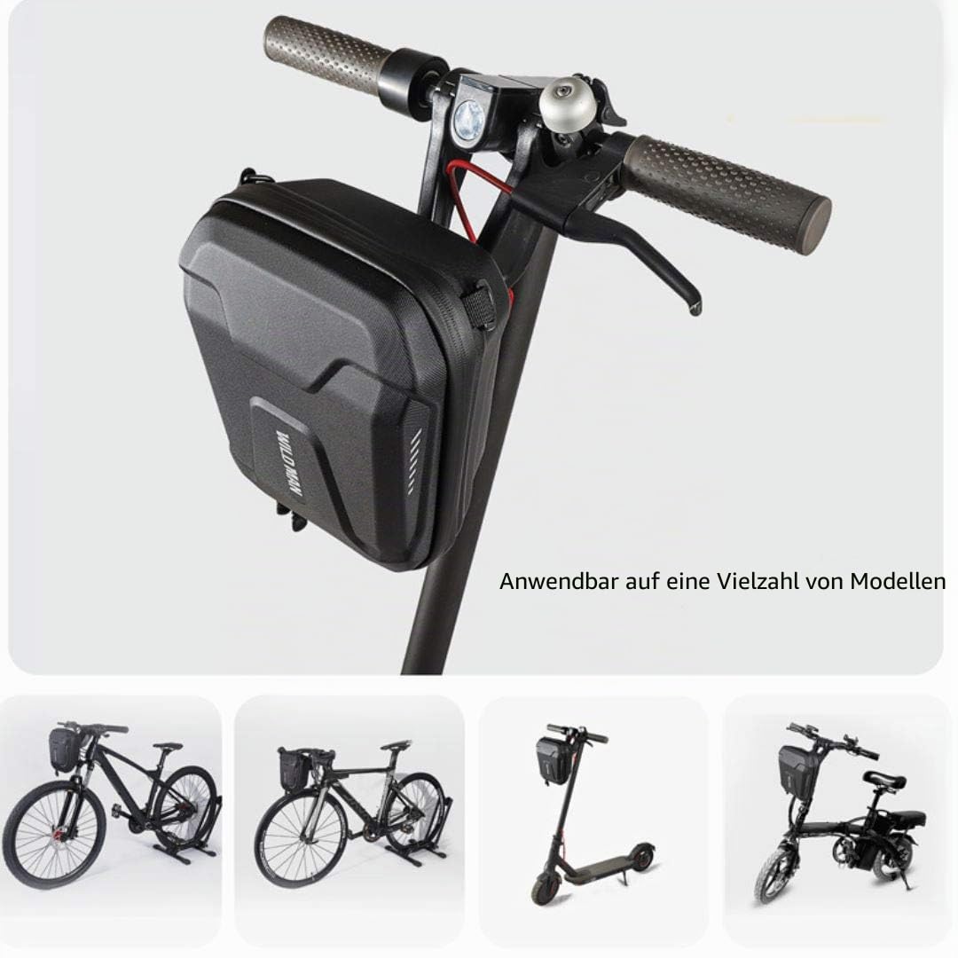 WILD MAN 3L Hartschalen-Aufbewahrungstasche für Tretroller, mit Schnellverschluss, Regenschutz, für Tretroller, Klapprad, Kickboard, Lenkertasche, MTB (E8)