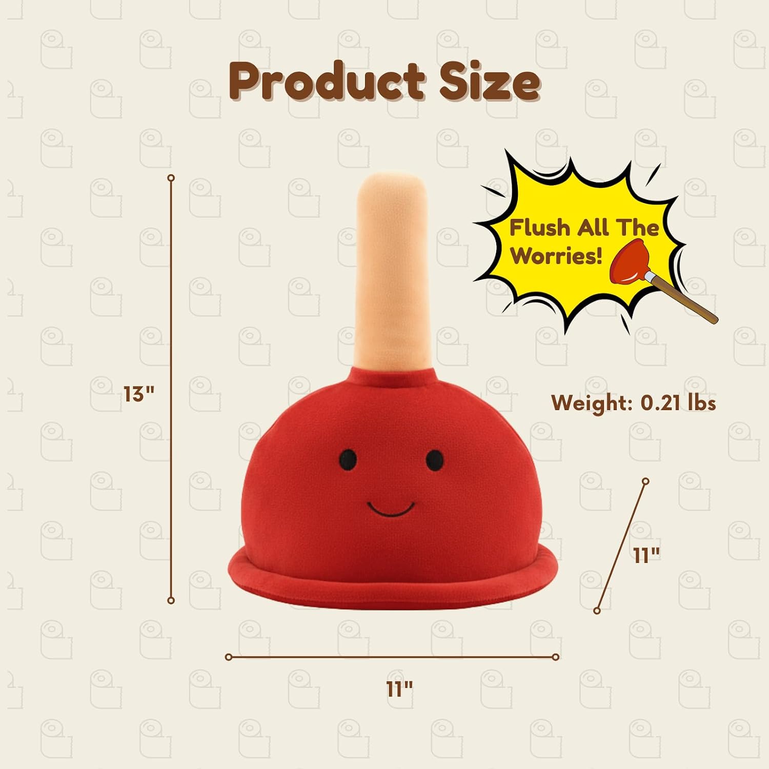 Funny Red Toilet Plunger Hat – Hilarious Novelty Costume Accessory for Adults, Perfect for Halloween Costumes, Parties, Pranks, Plumber Jokes and Gag Gift Ideas