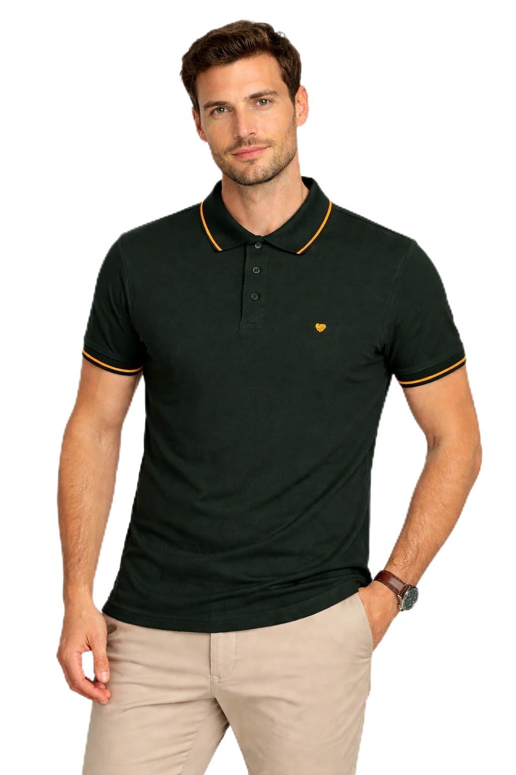 ui together in style UI Men’s Polo T-Shirt | Cotton | Regular Fit | Solid | Breathable | Casual, Office & Weekend Wear-picture-35