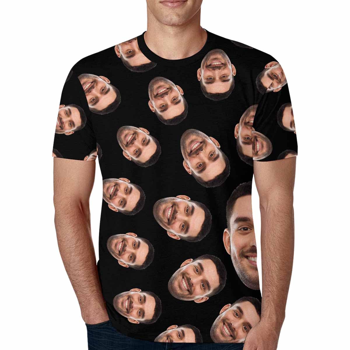 Custom T Shirts Add Your Own Custom Photo Text Name Personalized Shirt Men Boyfriend Face Printed Gifts Customized-8 Sizes