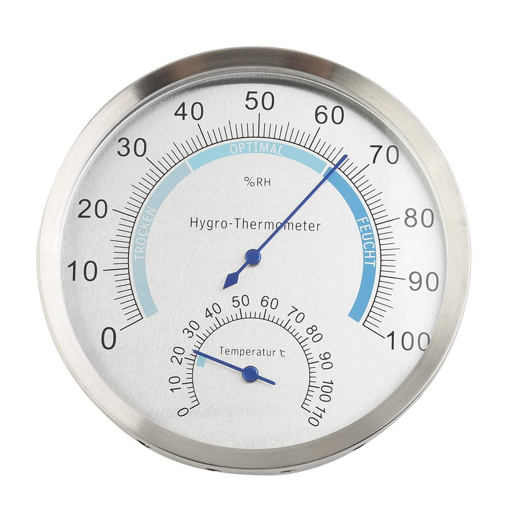 ZYNCUE 1/2/3/5 Stück 12,7 cm Thermometer Hygrometer Thermo Analog