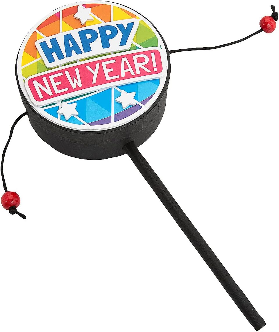Happy New Year Drum Craft Kit, Makes 12
