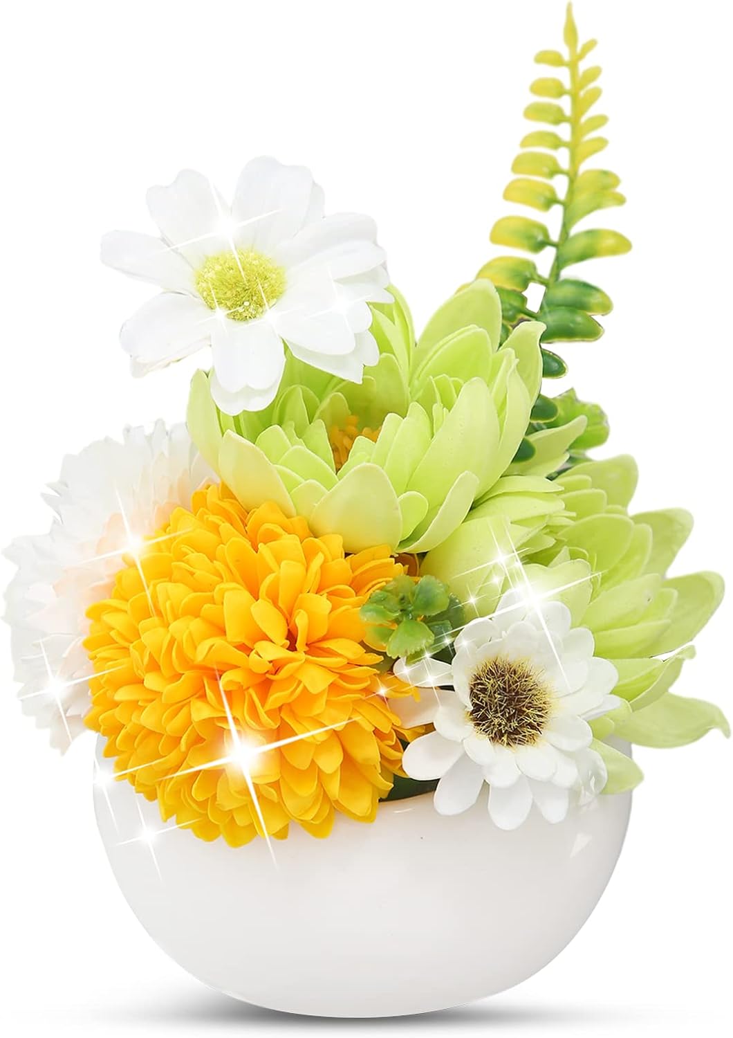 シャボンフラワー仏花 ソープフラワーアレンジメント 枯れないお花 お盆 お彼岸 お悔やみ お供え 黄色のピンポン菊 ついに再販開始