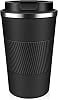 Travel Mugs, Coffee to go Mug 380ml Insulated Coffee Cup with Leakproof Lid,Reusable Double Walled Coffee Mug,Stainless Steel Thermal Cup for Hot Cold Drinks (Black,380ml)