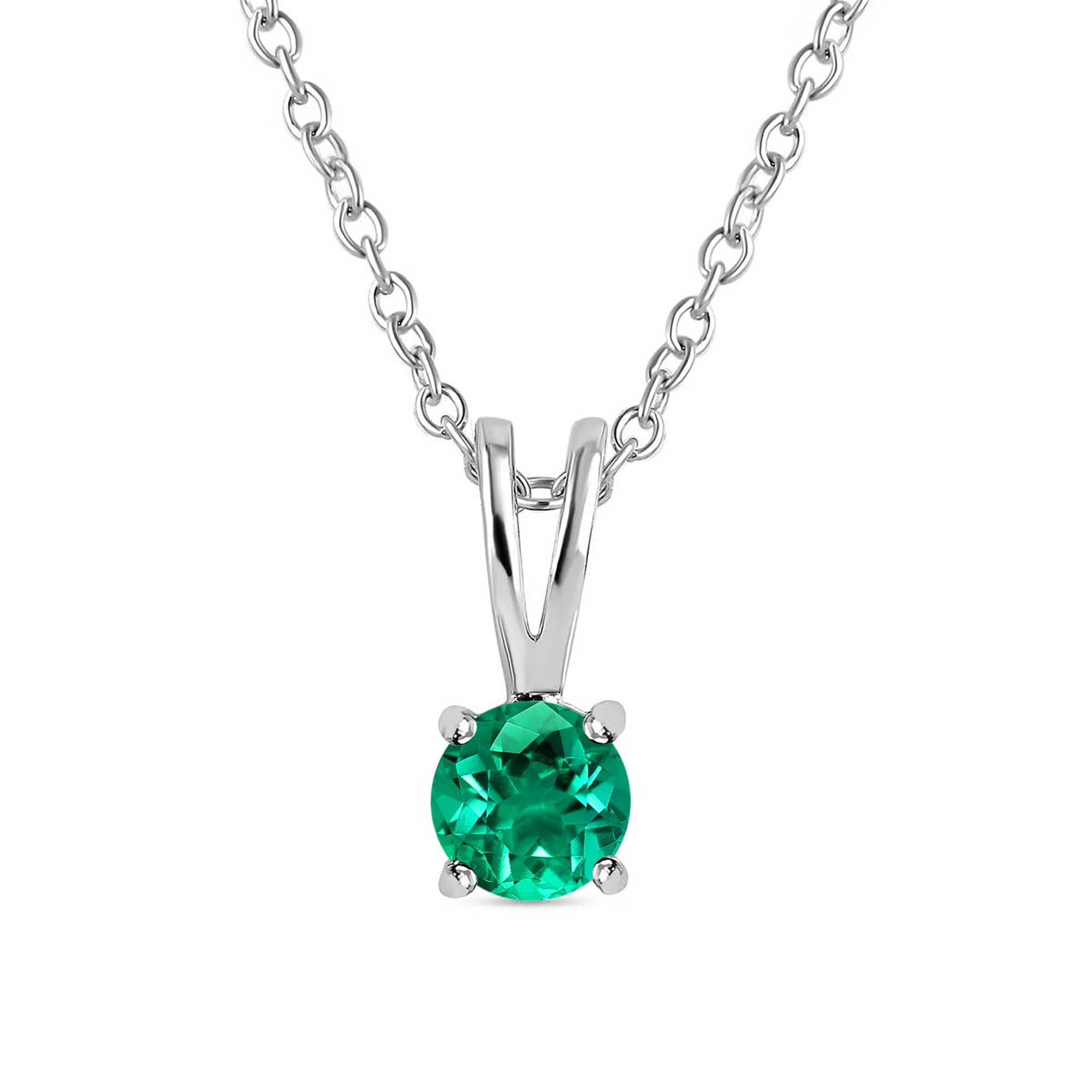 Ornate Jewels 925 Silver Green Emerald Pendant Chain Necklace for Women and Girls | With Certificate of Authenticity & 925 Stamp | Life-time Warranty* (B0B1HND546) Amazon Price History, Amazon Price Tracker