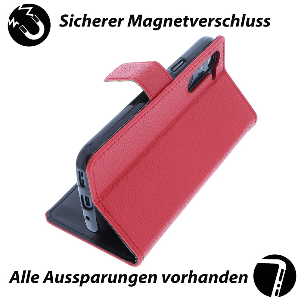 Foto-kontor Handytasche Für Doro 8050 – Book Style, Schwarz, Mit Kartenfächern & Standfunktion