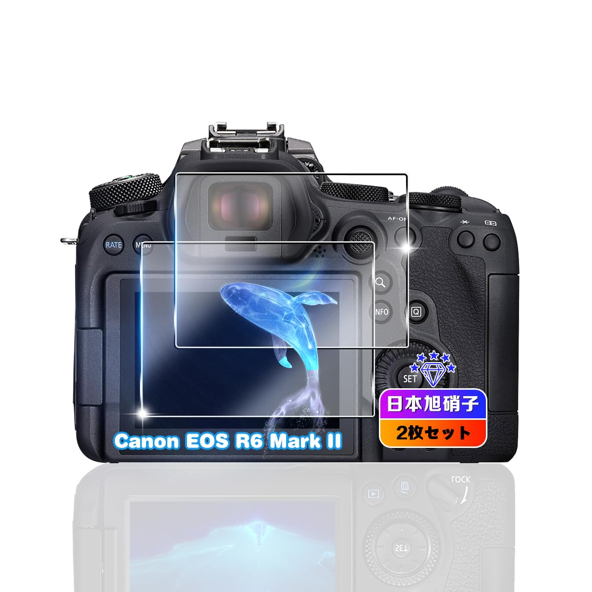 Amazon | 【2枚セット】 対応 CANON EOS R6 Mark2/EOS R6/EOS R7/EOS 