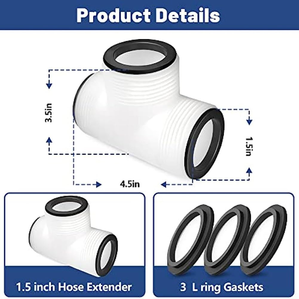 Raccord De Tuyau En T Inversé Pour Piscine Intex – Pièce De Rechange Pour Modèles 28270-28274