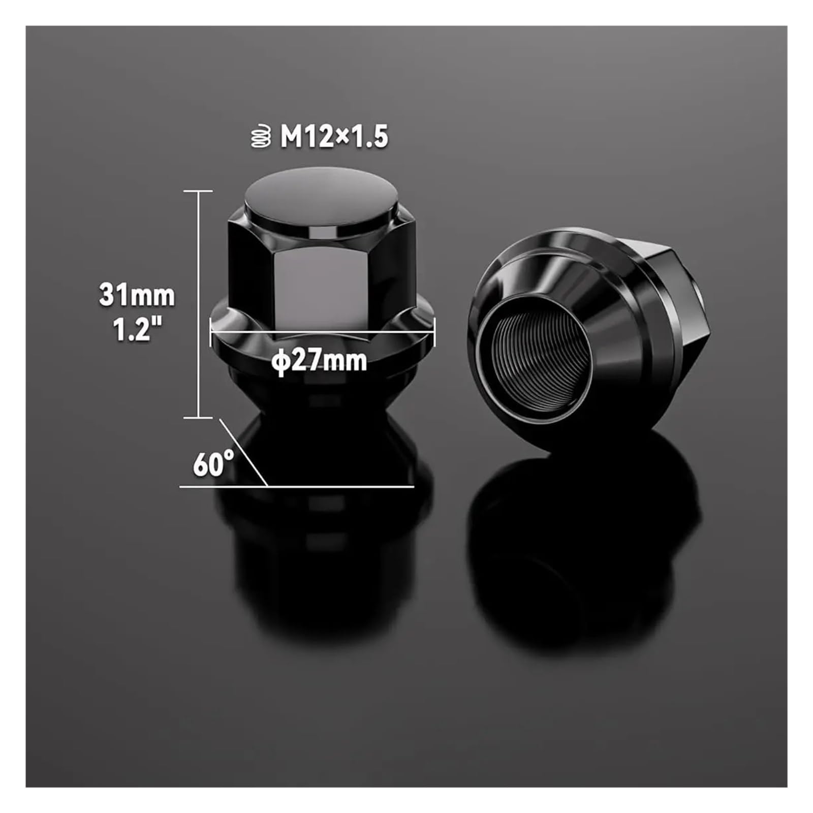 Nakrętki do kół 19 mm M12 X 1,5