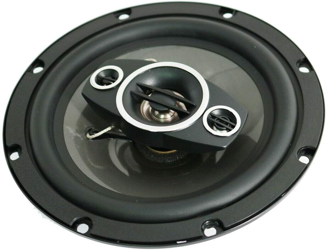 2X Audiobank AB-630 400 Watts Power Handling 6.5-Inches 4-Way Car Audio Stereo Coaxial Speakers with Frequency Response: 65-20000 Hz and 2x15 Piezo Tweeter
