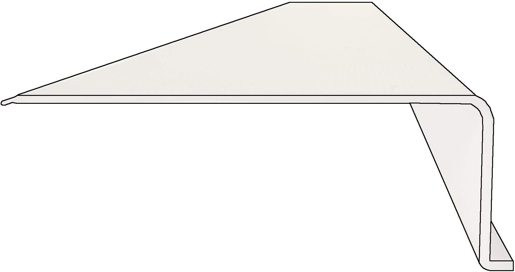 Ribbed Under Cabinet Acrylic Replacement Lens L-Shape Width 2-3/4 x Height 1" x Length 24 (inches) UCAL24