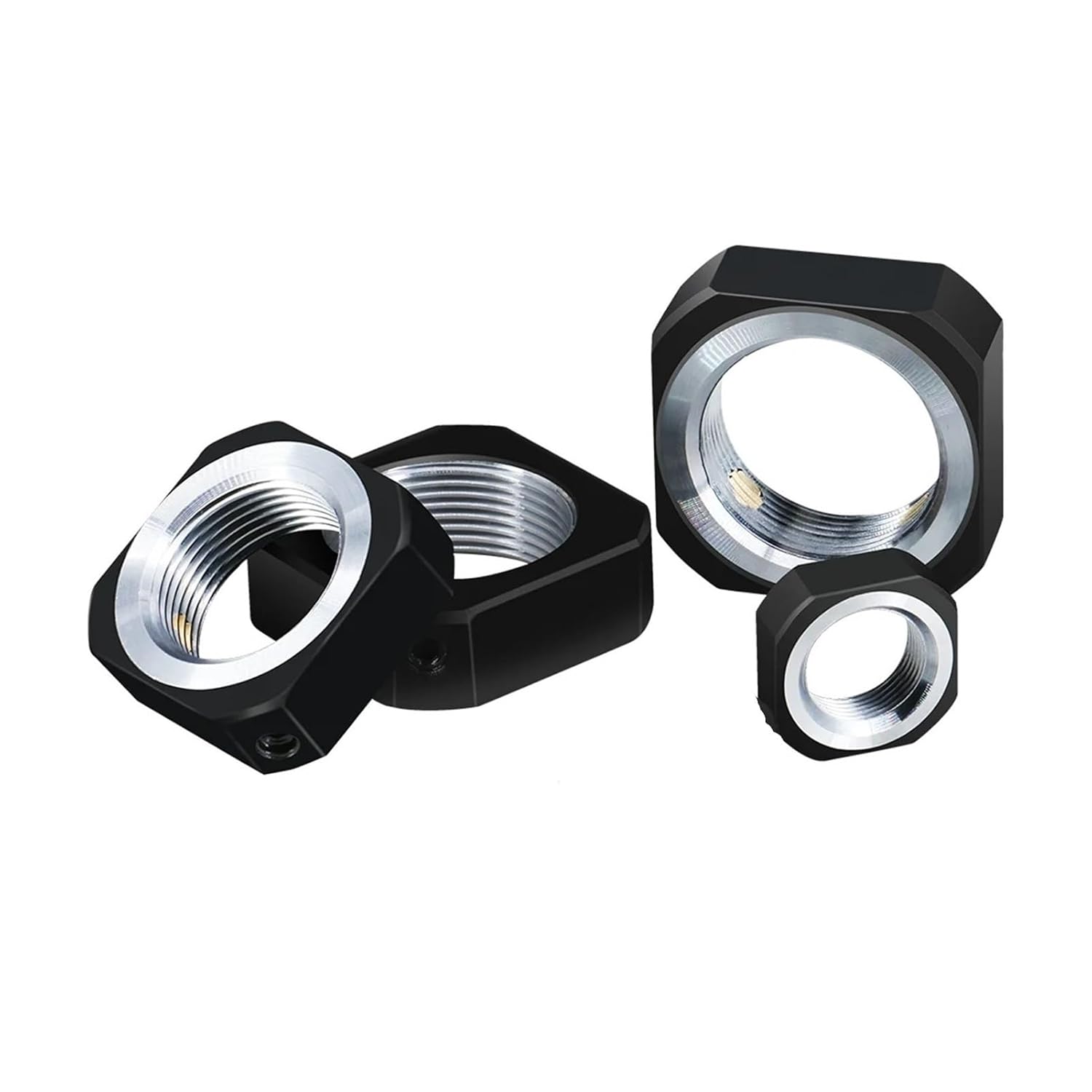 2/4pcs M10*1 M12*1 M15*1 M17*1 M20*1 M25*1.5 Fine Thread Lock Nut(4pc M10x1)