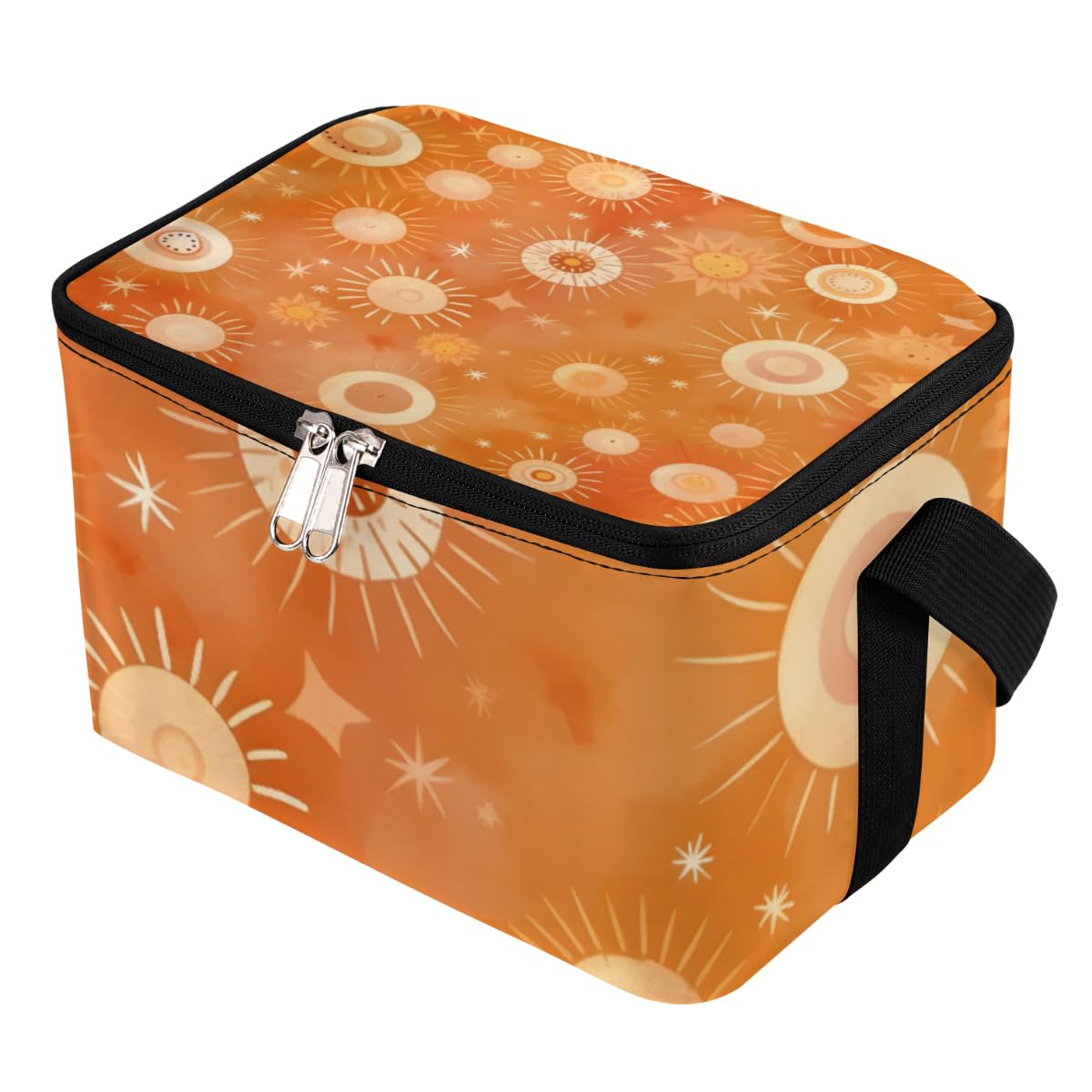 GzLeyigou Lunch Bags for Women Men 9 Cans,Sun Hot & Cold Food Delivery Bag Insulated Grocery Bag Insulated Lunch Box Ethic Cooler Bag for Office Work Picnic Beach