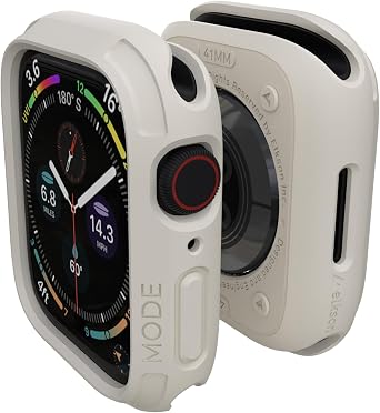 حافظة مصد elkson مقاس 41/40 مم متوافقة مع سلسلة Apple Watch 9/8/7/6/5/4، حافظة متينة من سلسلة Quattro لـ iWatch، غطاء واقي متين من الدرجة العسكرية، مرن مقاوم للصدمات، ضوء النجوم