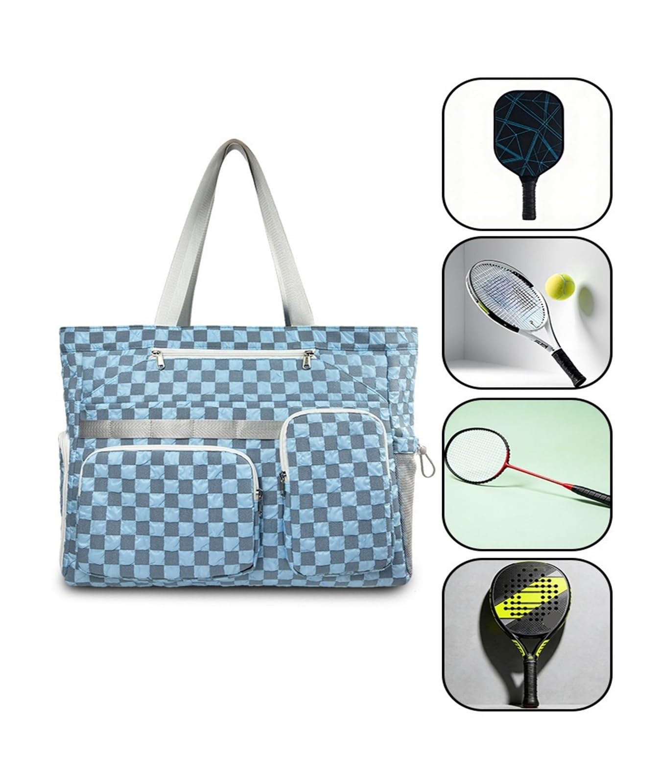 Borsa A Tracolla Da Tennis for Badminton Di Grande Capacità, Sportiva Impermeabile, Casual, Versatile