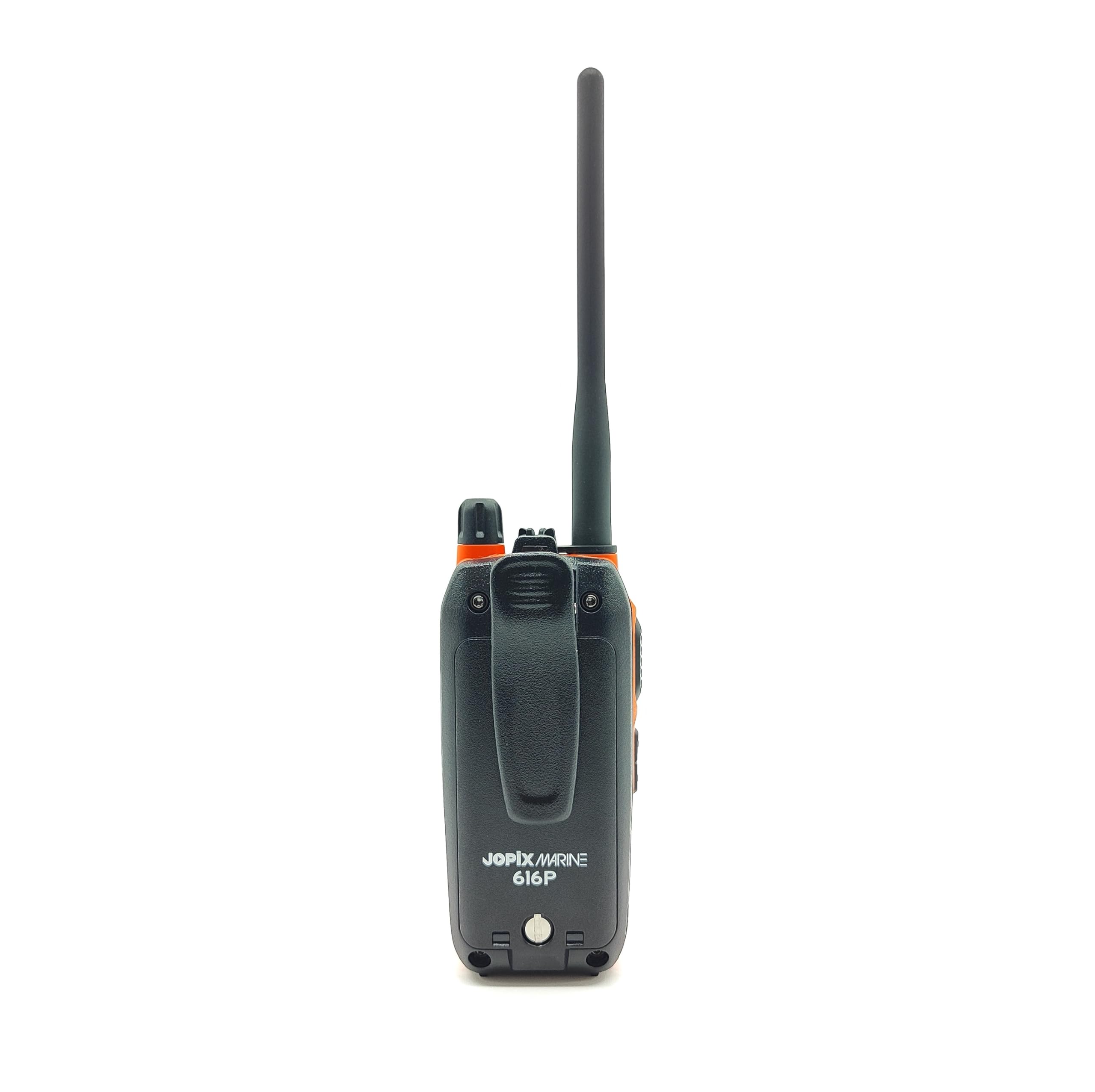Jopix Marine 616P Radio VHF Marine Portable Flottante Étanche IP67 Orange