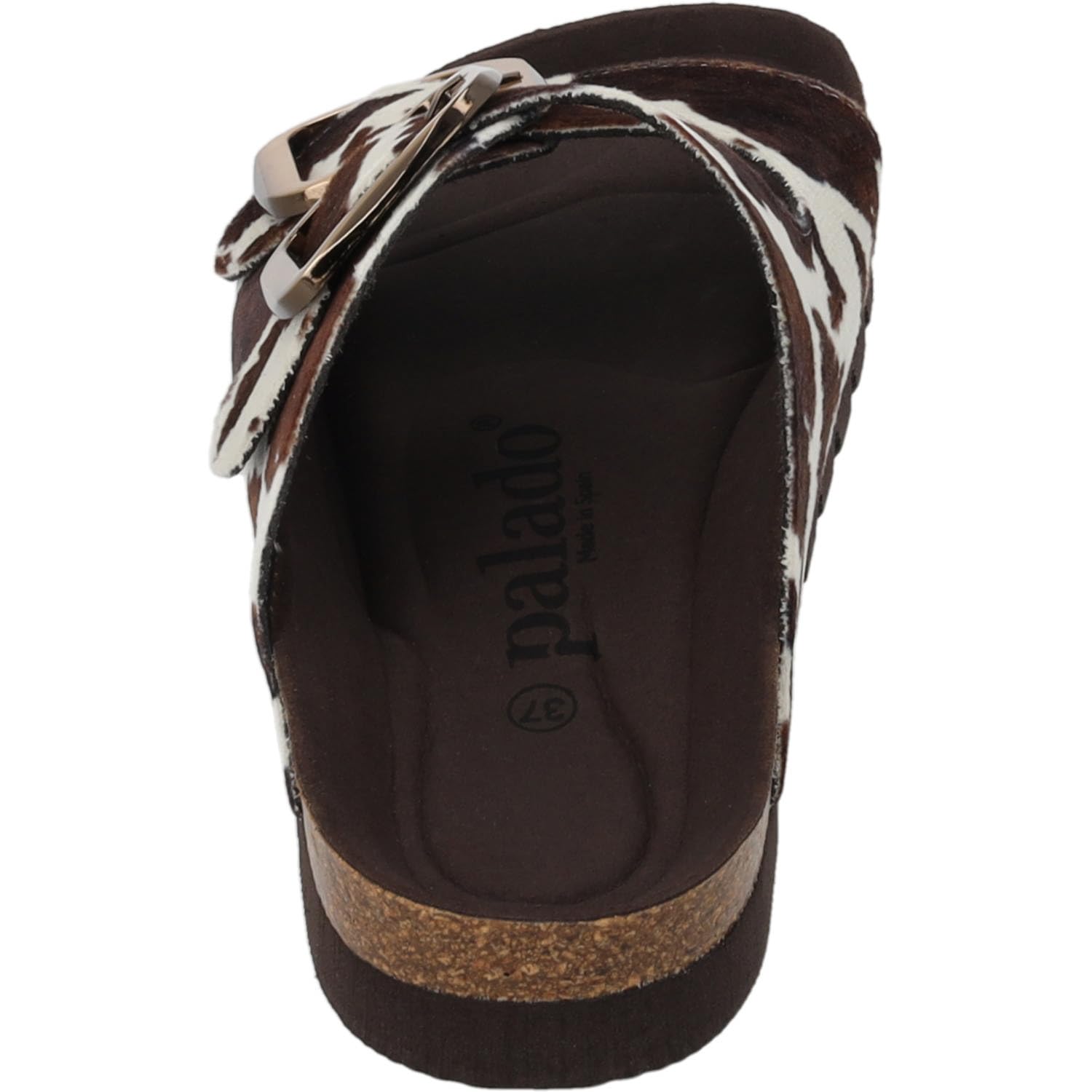 Palado Damen Pantoletten Korfu MP Western - Sandalen Made in Spain - elegante Hausschuhe mit Kork-Fußbett - modische Sommerschuhe