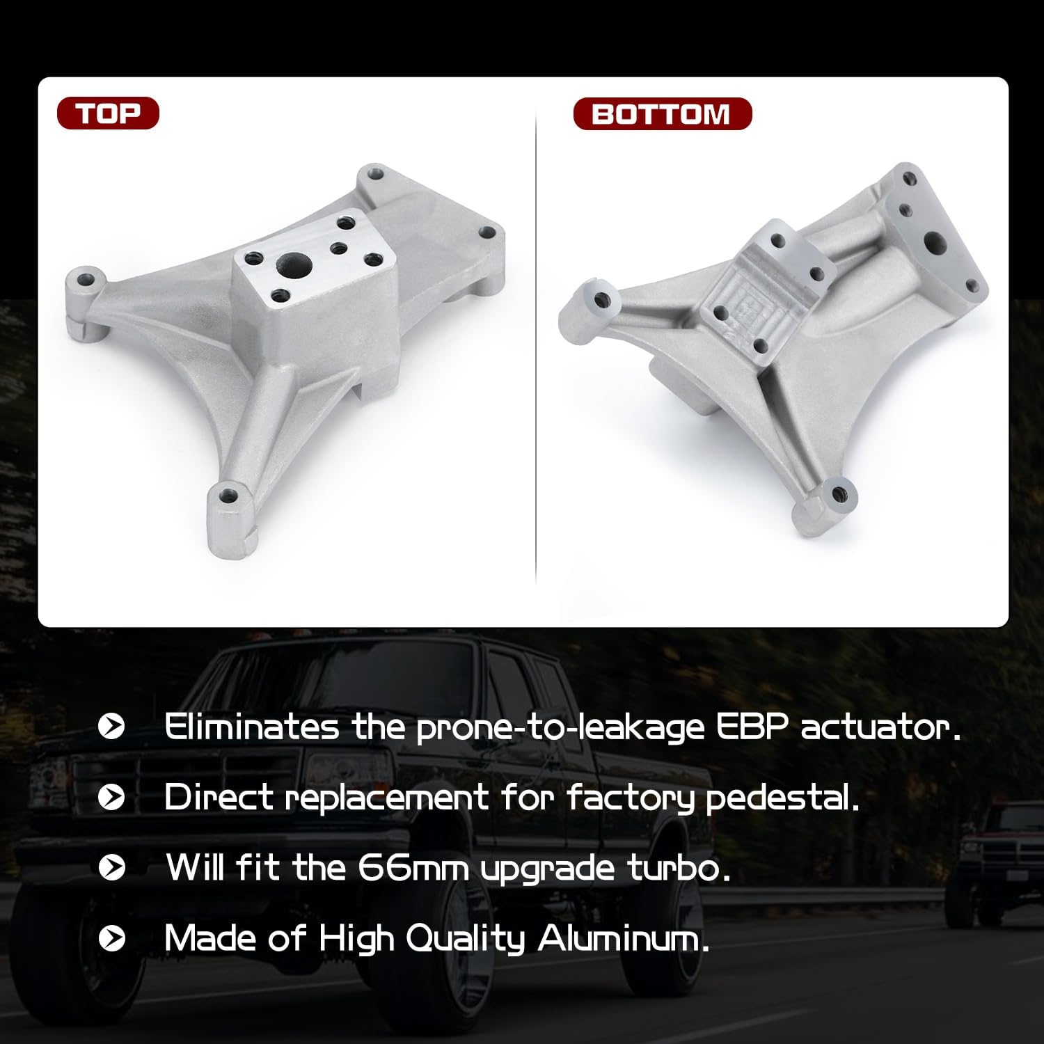 Non EBPV Turbo Pedestal & Exhaust Housing for Ford 7.3L Powerstroke Diesel 1994-1997 for Super Duty F250 F350 F59 V8 448486-0004/448179-0005/224-9497