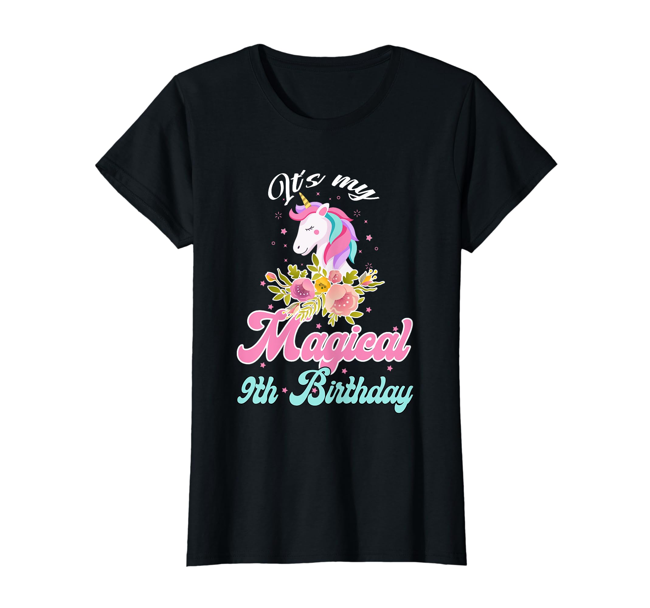 Its my 9th Birthday Unicorn Gifts 9 Years Old Birthday Girl T-Shirt