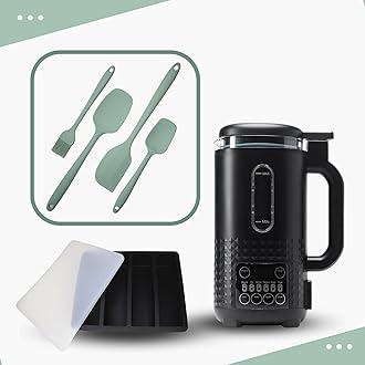 Hello High Ultra Infuser - Herbal Oil and Butter Infuser Machine for Tinctures and more – All in One Decarboxylator and Infuser – with Butter Mold & 4-Piece Green Silicone Spatula Set