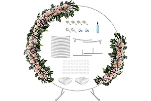 7 Ft Round Silver Backdrop Arch Stand: The Epitome of Elegance and Versatility