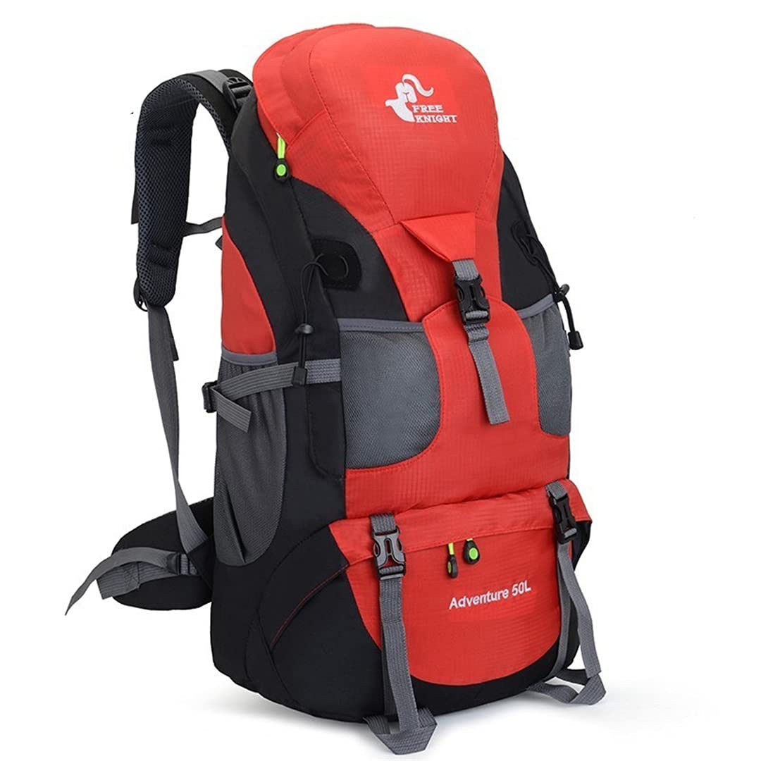 KANBUN 50L & 60L Wasserdichter Wanderrucksack Outdoor Trekking Camping Tasche Jagd Bergrucksäcke Regenschutz Rucksack Doppelter Komfort
