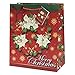 12 Christmas Small Bags Bulk Assortment with Handles and Tags for Wrapping for Women and Kids