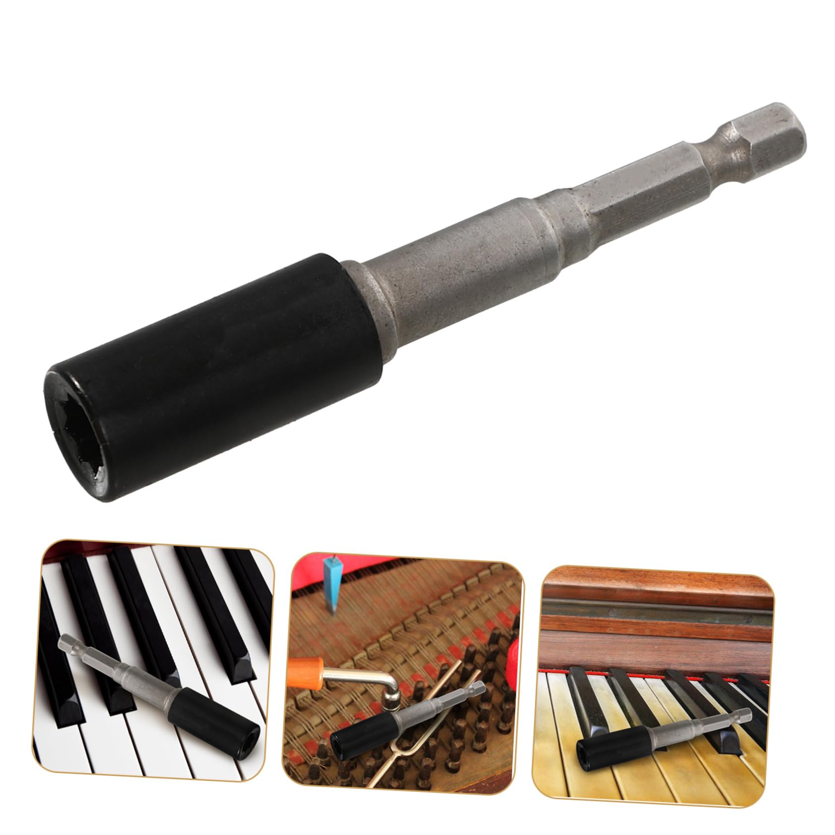 Chiave in Acciaio Manganese e Plastica Professionale per Accordatura Pianoforte Strumento Preciso per Pin di Accordatura, Kit per Appassionati e Professionisti