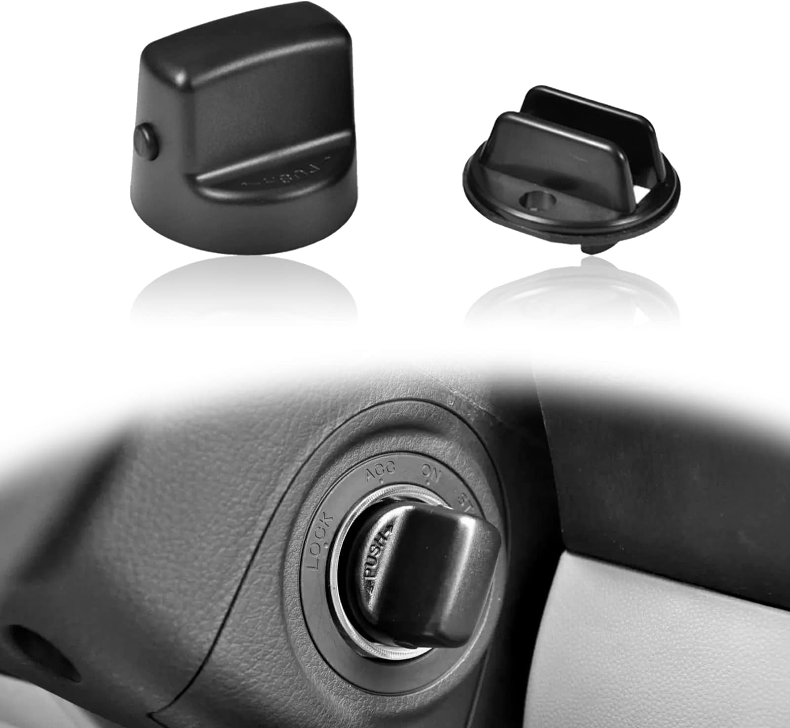 stymart Ignition Key Knob Push Turn Switch Compatible with 2007-2015 Mazda CX-9 2006-2007 Mazda 6 2007-2011 CX7 | Replaces D461-66-141A-02 D6Y1-76-142 D46166141A02