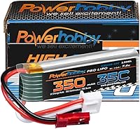 Vista 1 de Powerhobby 2S 7.4V 350MAh 35C Lipo Batería Carisma MSA 1E GT24 Rock Crawler