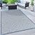 Rugshop Capri Transitional Floral Circles Textured Flat Weave Easy Cleaning Outdoor Rugs for Deck,Patio,Backyard Indoor/Outdoor Area Rug 7'10" x 10' Blue