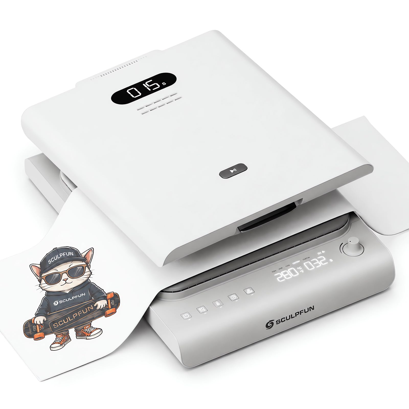 Amazon.com: SCULPFUN H1 Auto Heat Press Machine 15x15 – World's