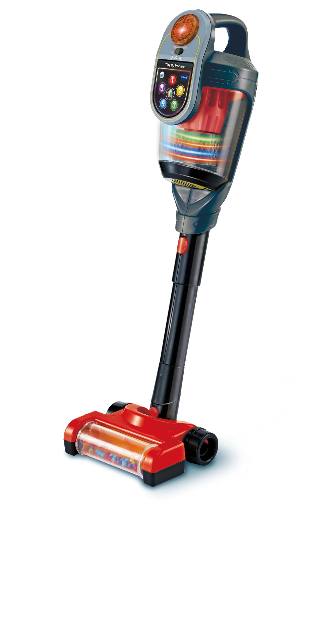 VTech Tidy Up Vacuum, Interactive Role Play Toy, 3-in-1 Vacuum Toy, Kids Vacuum Toy with Lights & Sounds, Pretend Play Cleaning Toy for Kids, Suitable for Ages 2, 3, 4, 5 Years, English Version