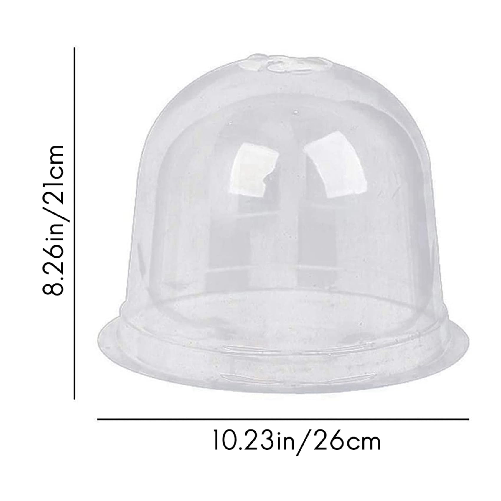 Lot de 12 cloches pour plantes de jardin, en plastique, cloches de culture, cloche de culture transparente, pour le réchauffement