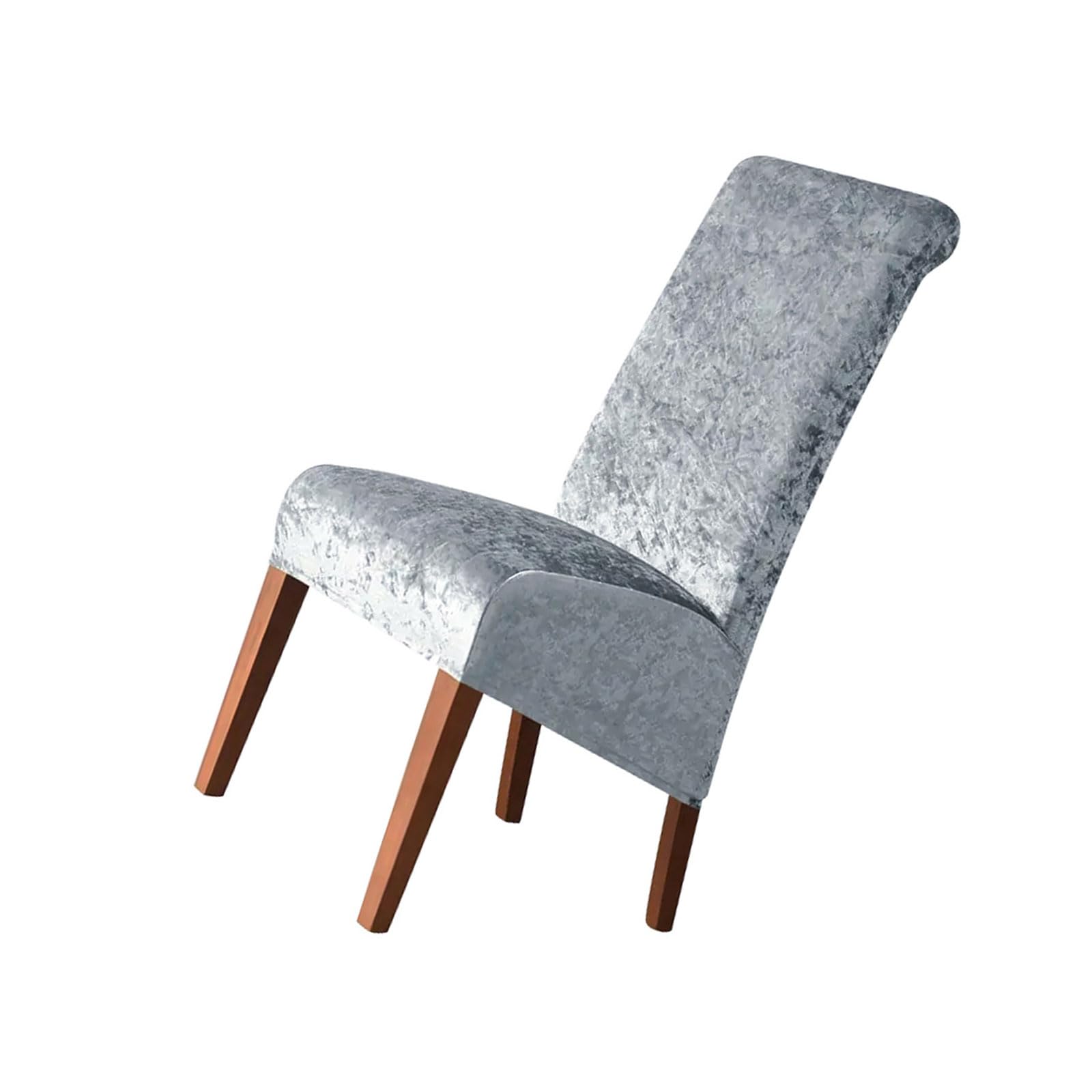 Chair Covers Velvet Stretch Dining Seat Covers with Backrest Long Back Chair Washable for Home Dining Room