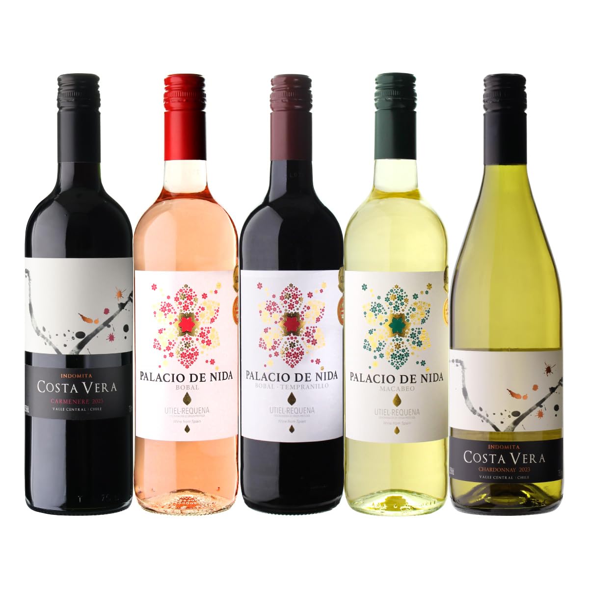 Amazon.co.jp: ワインセット 赤 白 ロゼ 5本 飲み比べ 世界のワイン 超