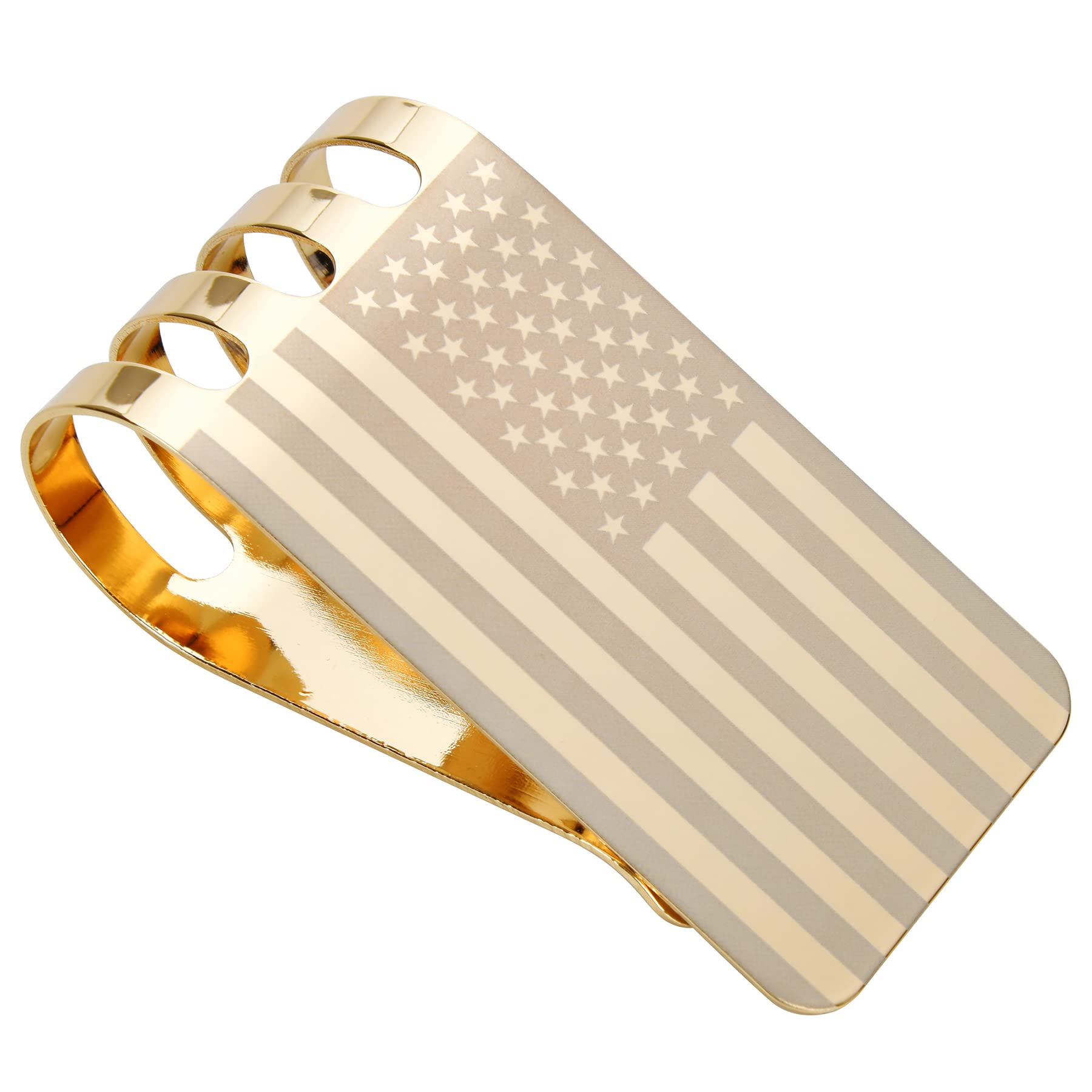 Lindenle Money Clip Spring Steel Cash Clips Large Capacity Minimalist Front Pocket Wallet