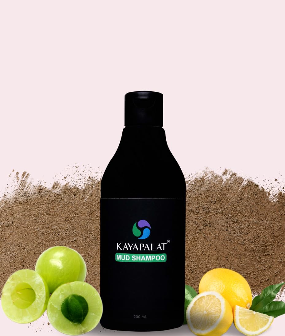 KAYAPALAT Mud Shampoo for Hair Care | Mud scalp and hair mask | Hair spa | Dead sea minerals Paraben Free Mud Shampoo 200 ml