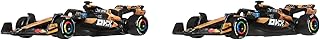 Hot Wheels Premium Formula 1 Toy Car 2-Pack, Set of 2 1:64 Scale Die-Cast McLaren Formula 1 Racecars Featuring #81 Oscar Piastri & #4 Lando Norris