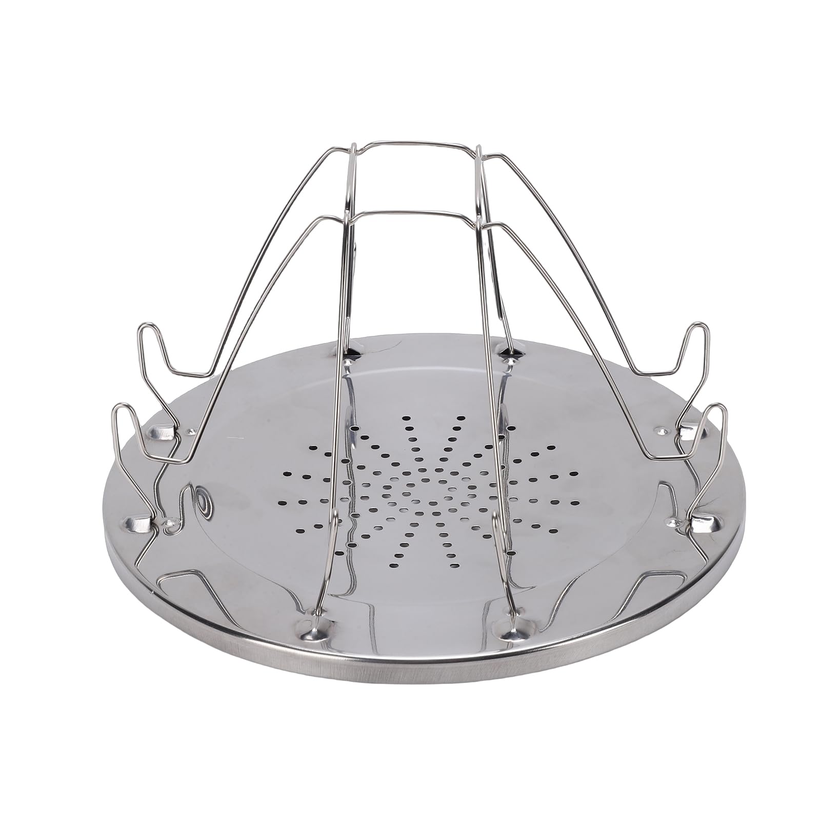 Wakects Tostadora para Acampar Tostadora de Pan Plegable de Acero Inoxidable Parrilla para Estufa de 4 Rebanadas con Base Perforada Bandeja de 8.66 Pulgadas para Acampar Picnic RV Cocina Al Aire