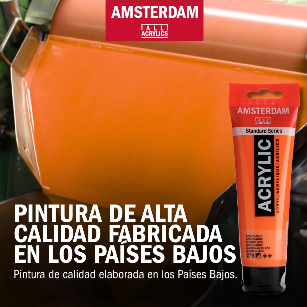 Amsterdam Set de pintura acrílica tonos de gris, 6 x 20 ml | pigmentos de, colores versátiles, resistentes a la luz, fórmula duradera