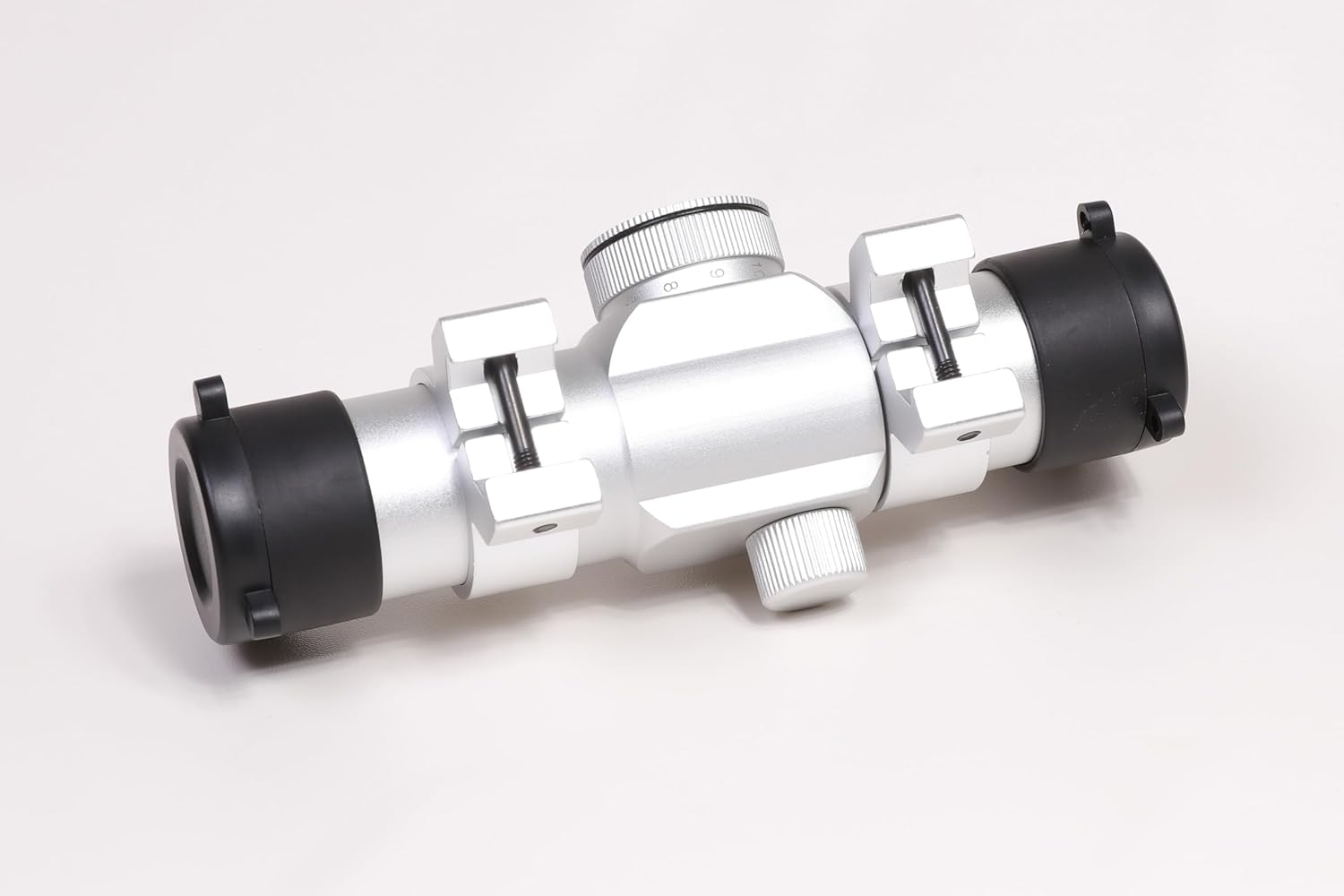 Hammers Stainless Silver Chrome 1x30 30mm Red Dot Sight Hunting Revolver Pistol Scope with Vertical Split Weaver Ring