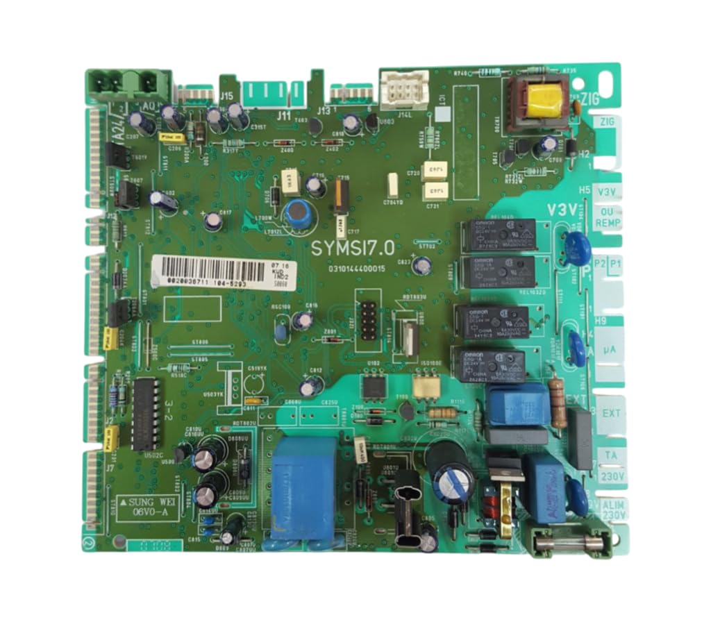Placa Electrónica Original para Caldera 0310144400015 V1 - Modelo de 4 Relés - Compatible con Diferentes Modelos - Pieza de Repuesto Reacondicionada - Garantía por 1 Año