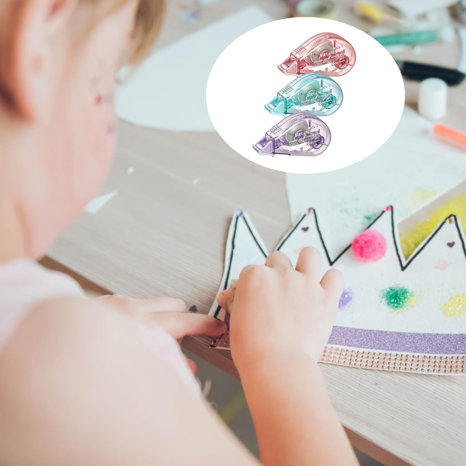 Klebestift Kinder Kleberoller, 4 Stück Fotokleber, Produktbild-Vorschau 8