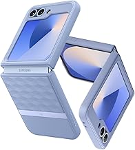 Caseology Parallax 3D Ergonomic Pattern Protective Case Compatible with Samsung Galaxy Z Flip 6 Case (2024) - Purple-ish