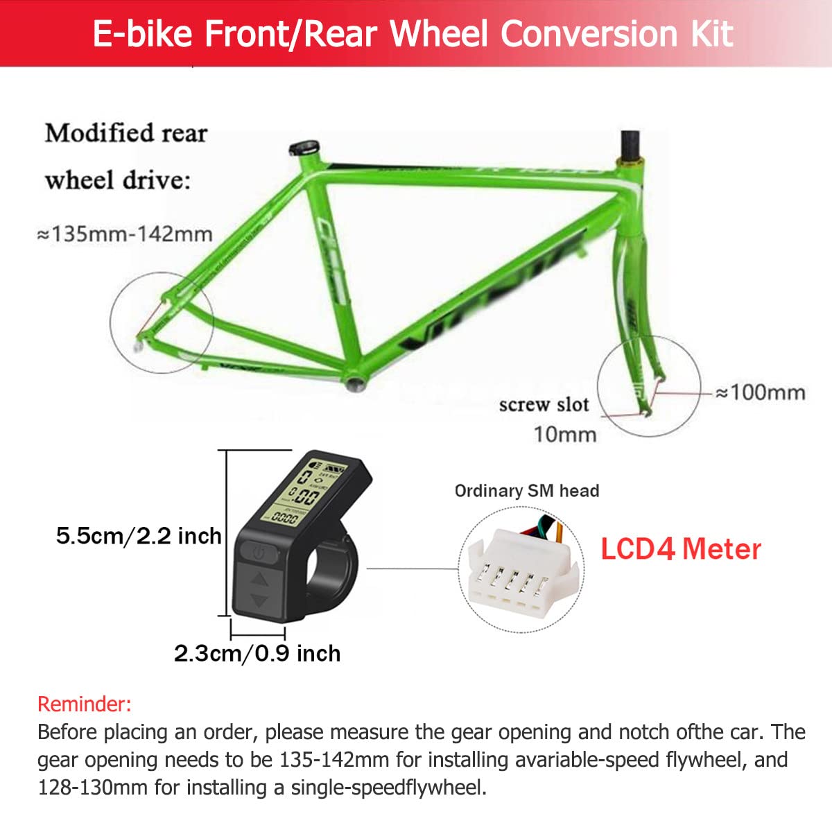 SEASON 36V250W 28 Pouces Kit de Conversion de Vélo électrique avec Hub