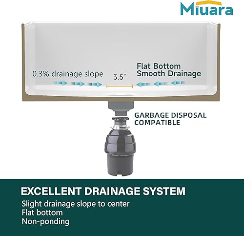 Miniatura 5 de Fregadero rústico de 30 pulgadas  Fregadero de cocina reversible de 30 x 20 x 10 pulgadas, estilo casa de campo, arcilla refractaria sólida
