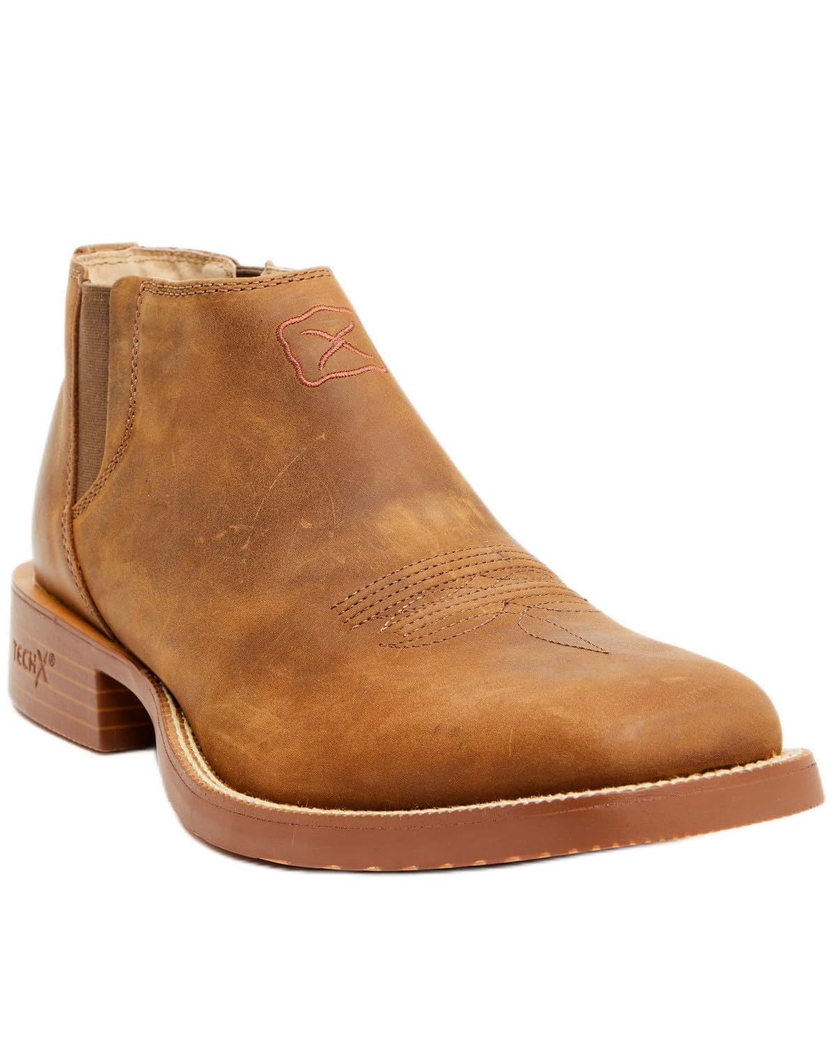 Twisted X Men's 4" Tech X Chelsea, Wide Square Toe with Tech X